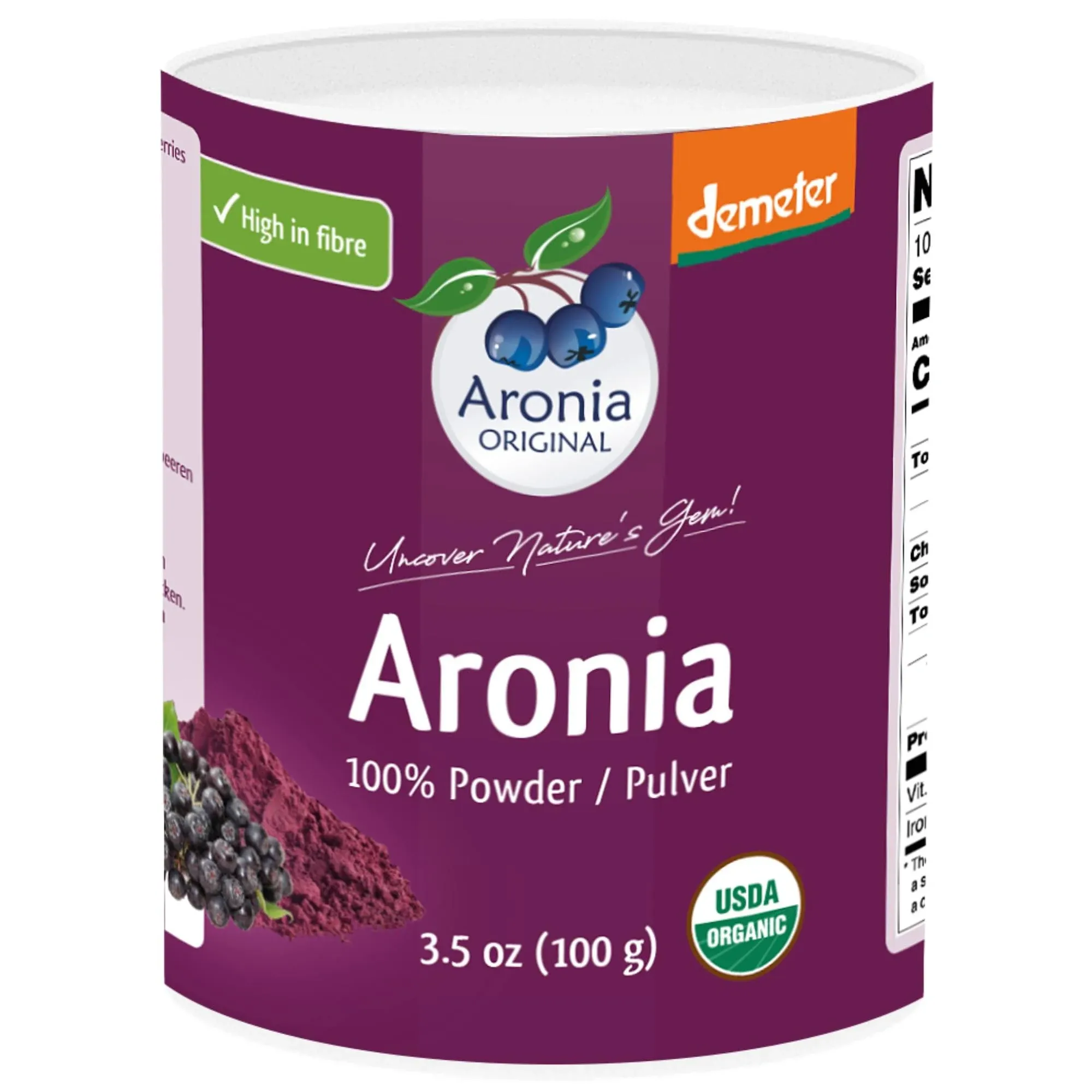 Organic Aronia Berry Powder 100 G (3.5 oz)