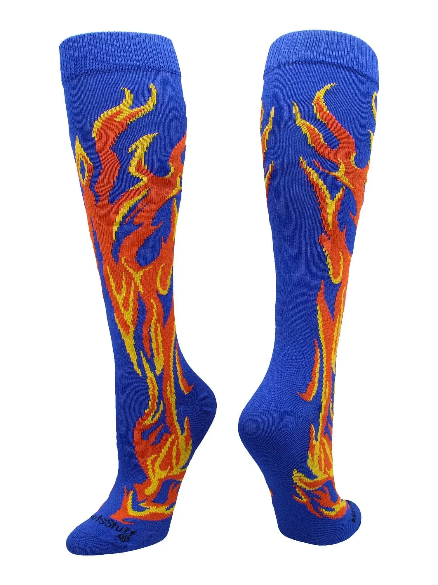 Adult MadSportsStuff Flame Socks Athletic Over the Calf Socks