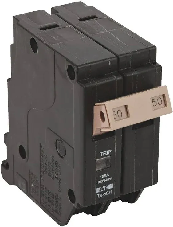 Eaton CH250CS 50A Double Pole Circuit Breaker