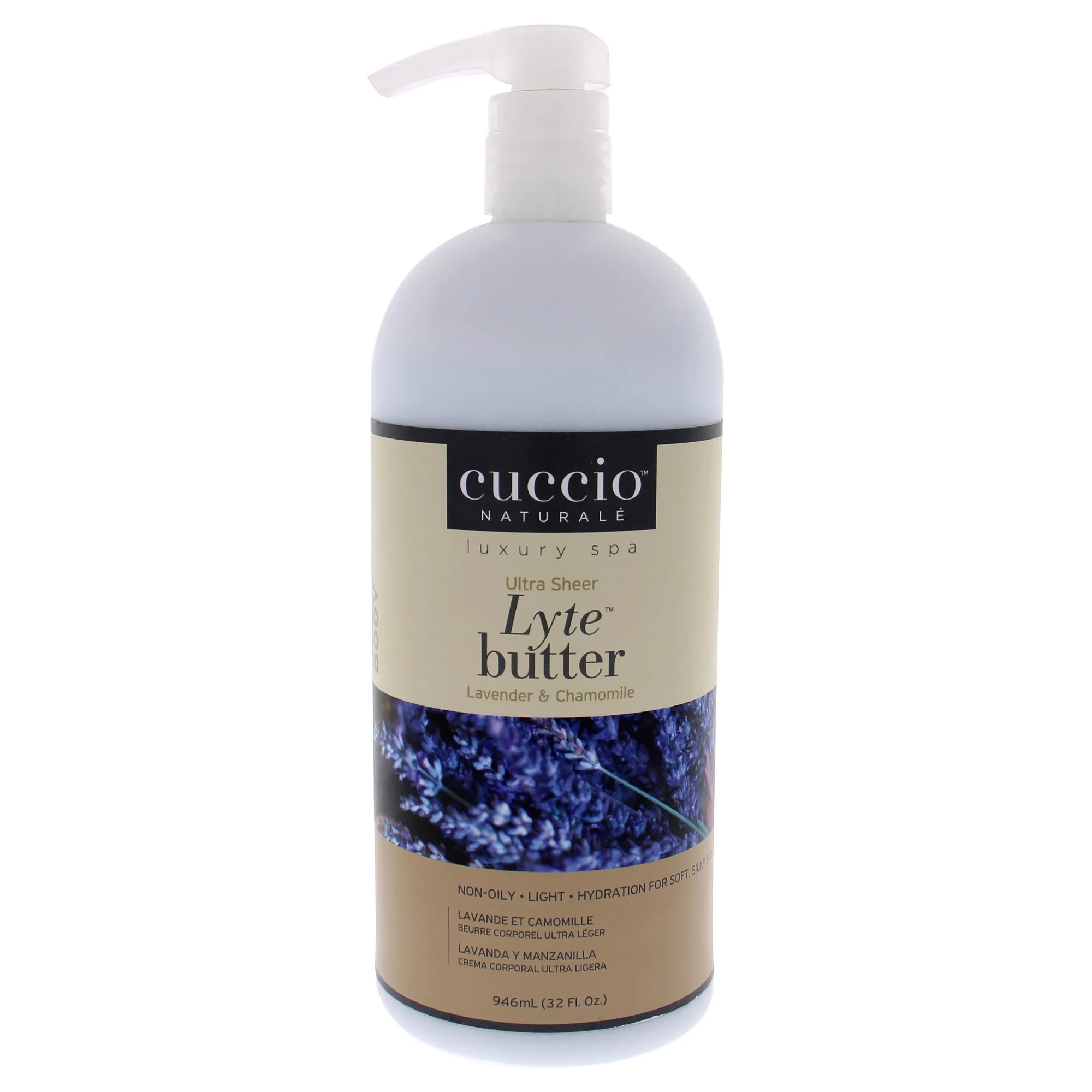 Ultra Sheer Lyte Butter - Lavender and Chamomile by Cuccio Naturale for Unisex - 32 oz Body Butter