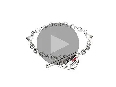 Tiffany Designs Tiffany & Co. Micro Link Bracelet Heart Toggle Closure - Women ...