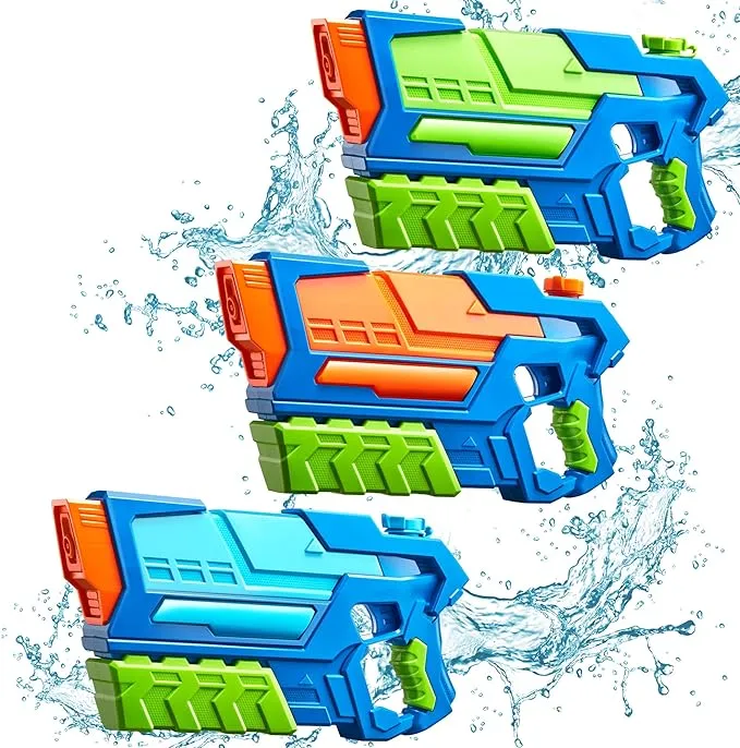 Joyin 3 in 1 Aqua Phaser High Capacity Water Gun Super Water Soaker Blaster Squirt Toy Swimming Pool Beach Sand Water Fighting Toy