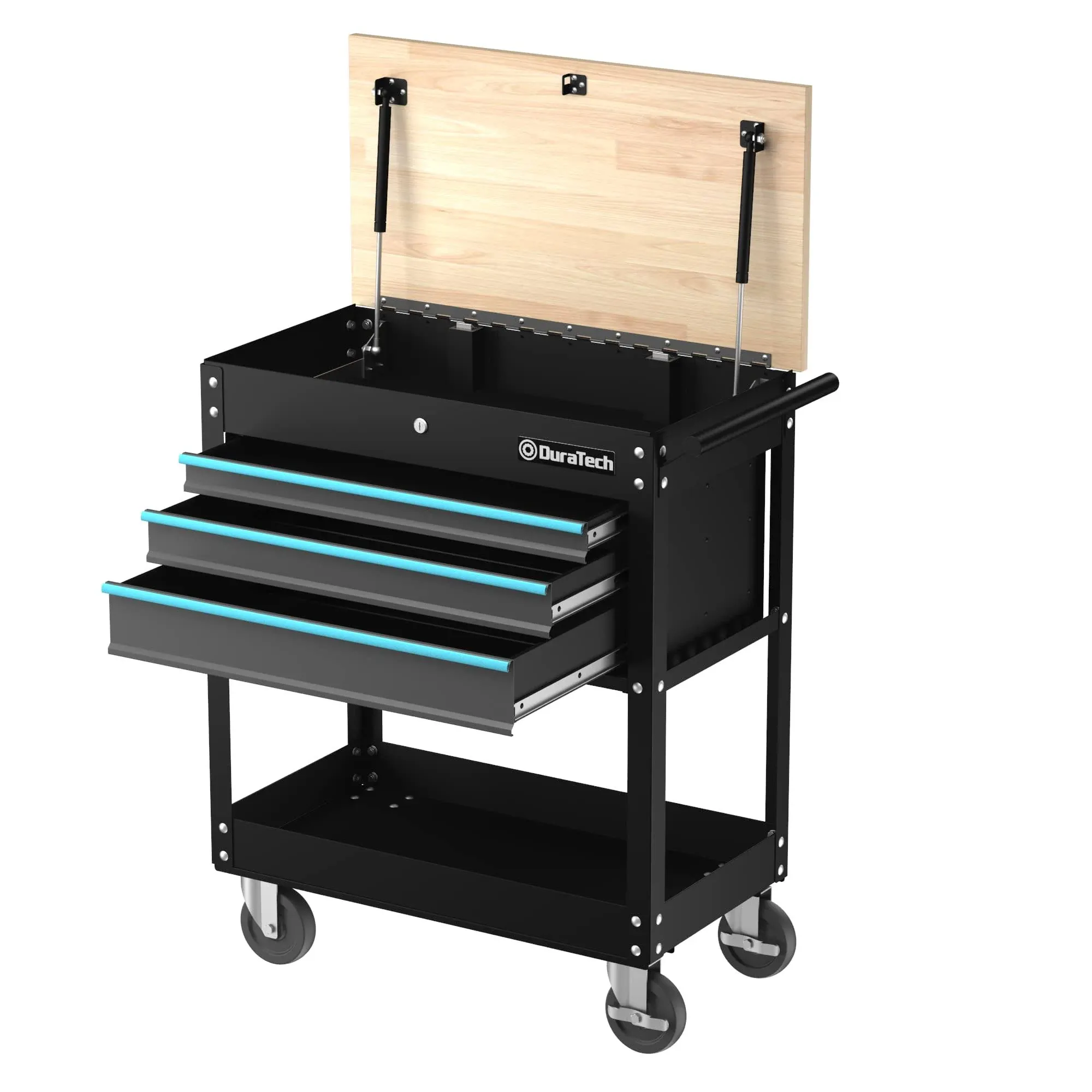 DURATECH 30-1/2''3-Drawer Rolling Tool Cart 400 lbs Load Capacity Alloy Steel 820909772002 | eBay