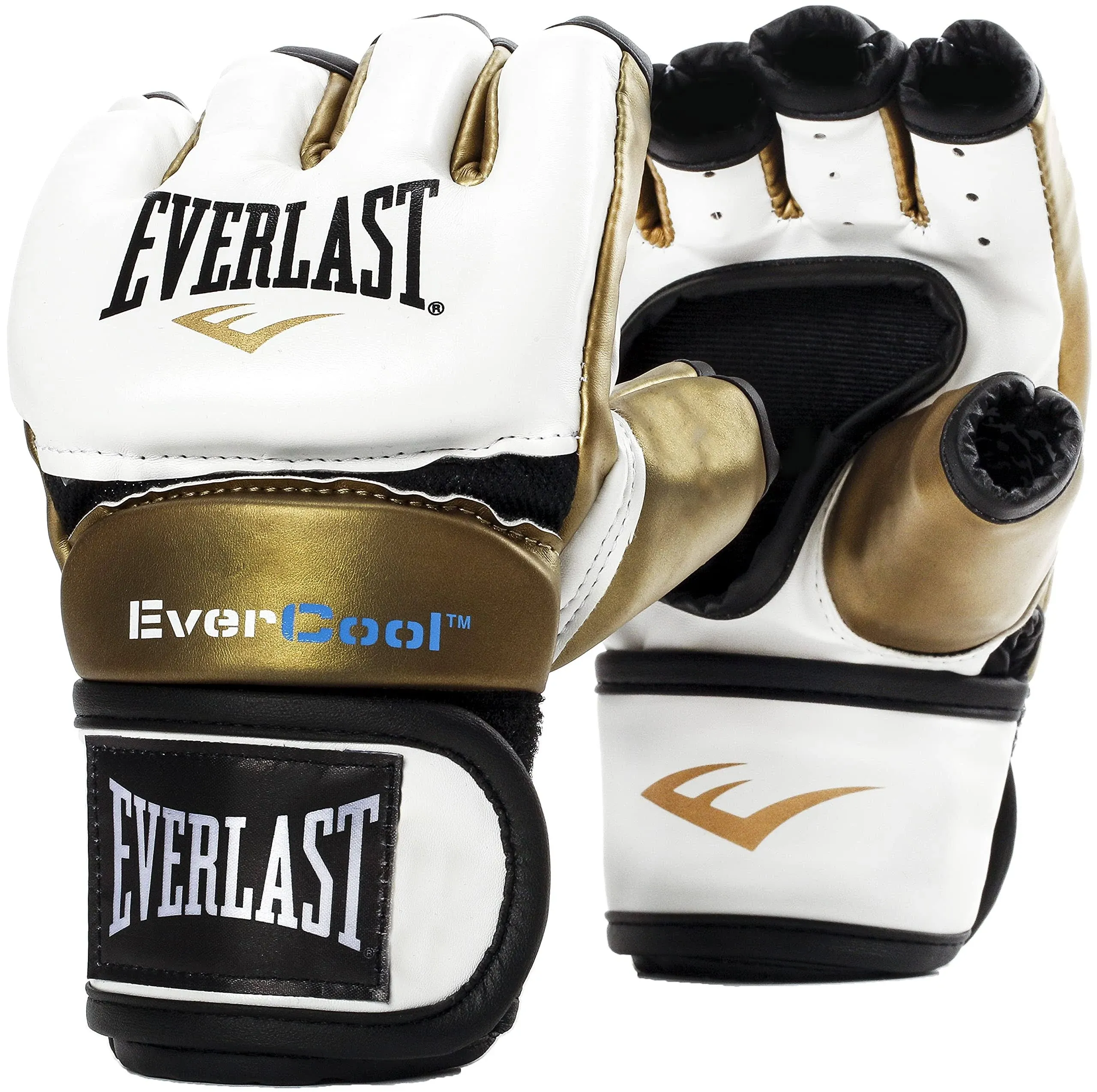 Everlast P00000661White<wbr/>/GoldML Everstrike Training Glove White/Gold ML…