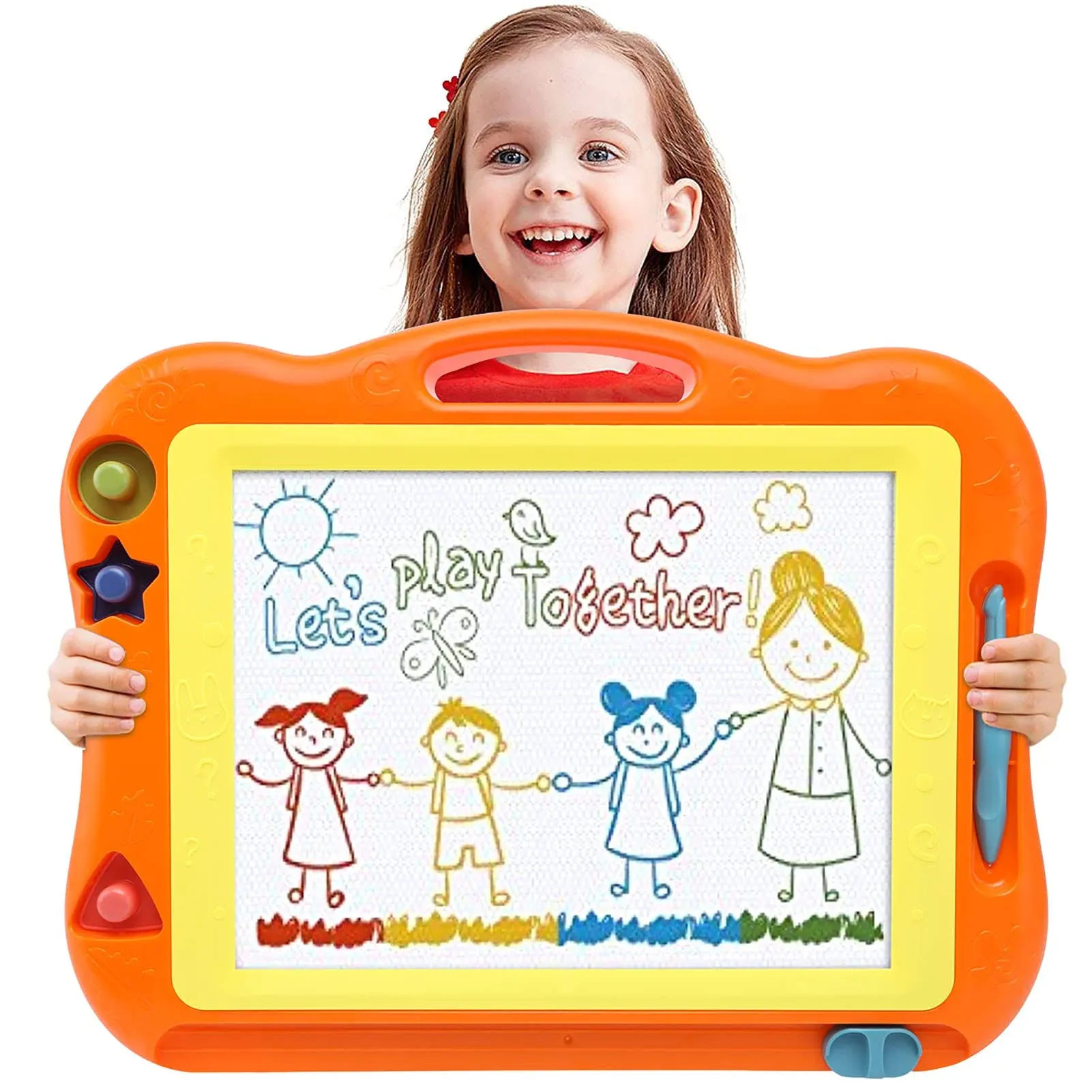 Magnetic Drawing Board Toddler Toys for Boys Girls, 17 Inch Erasable Doodle Boar