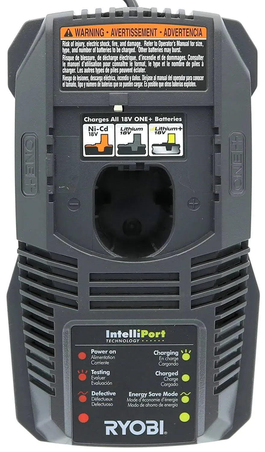 Ryobi ONE+ P117 18 Volt Dual Chemistry Battery Charger Lithium Ion