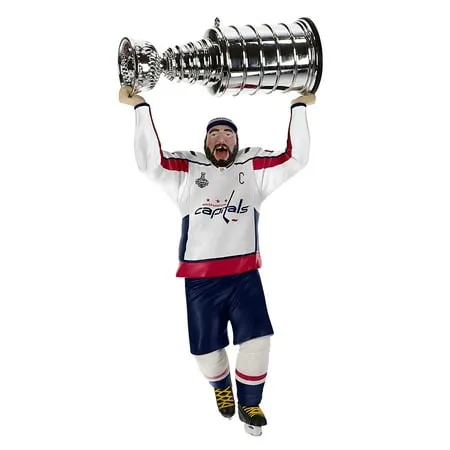 Hallmark Keepsake Christmas Ornament 2019 Year Dated NHL Washington Capitals Stanley Cup MVP Alex Ovechkin Hockey Player