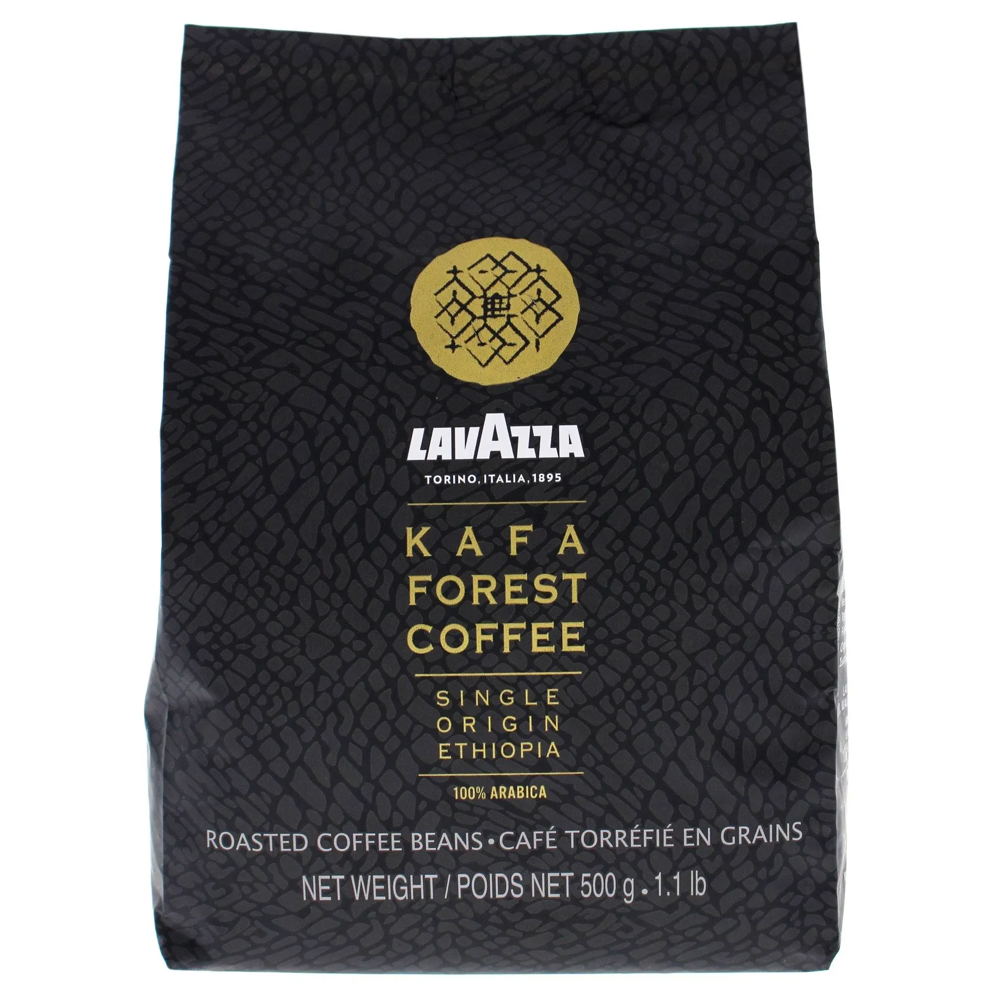 Lavazza Kafa Forest Coffee Whole Beans, Single Origin Ethiopia, 100% Arabica 1.1 Pound Bag (Pack of 1)