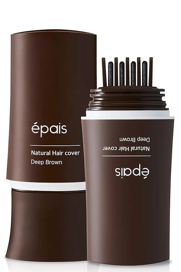 EPAIS Natural Hair Cover Dark Brown Hair Color for Gray Hair Coverage Touch Up Pen | Root Cover Up Semi Permanent Hair Color | Deep Brown