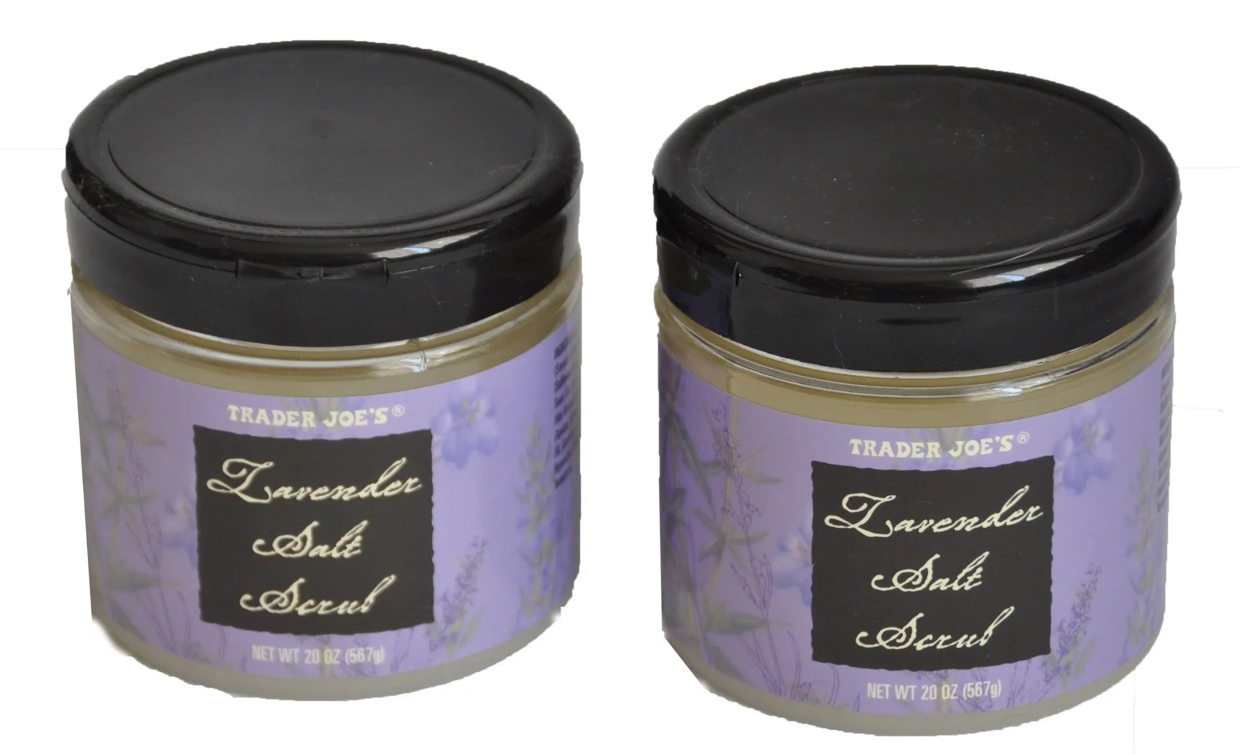 2 Pack Trader Joe&#039;s Lavender Salt Scrub Exfoliant New Sealed