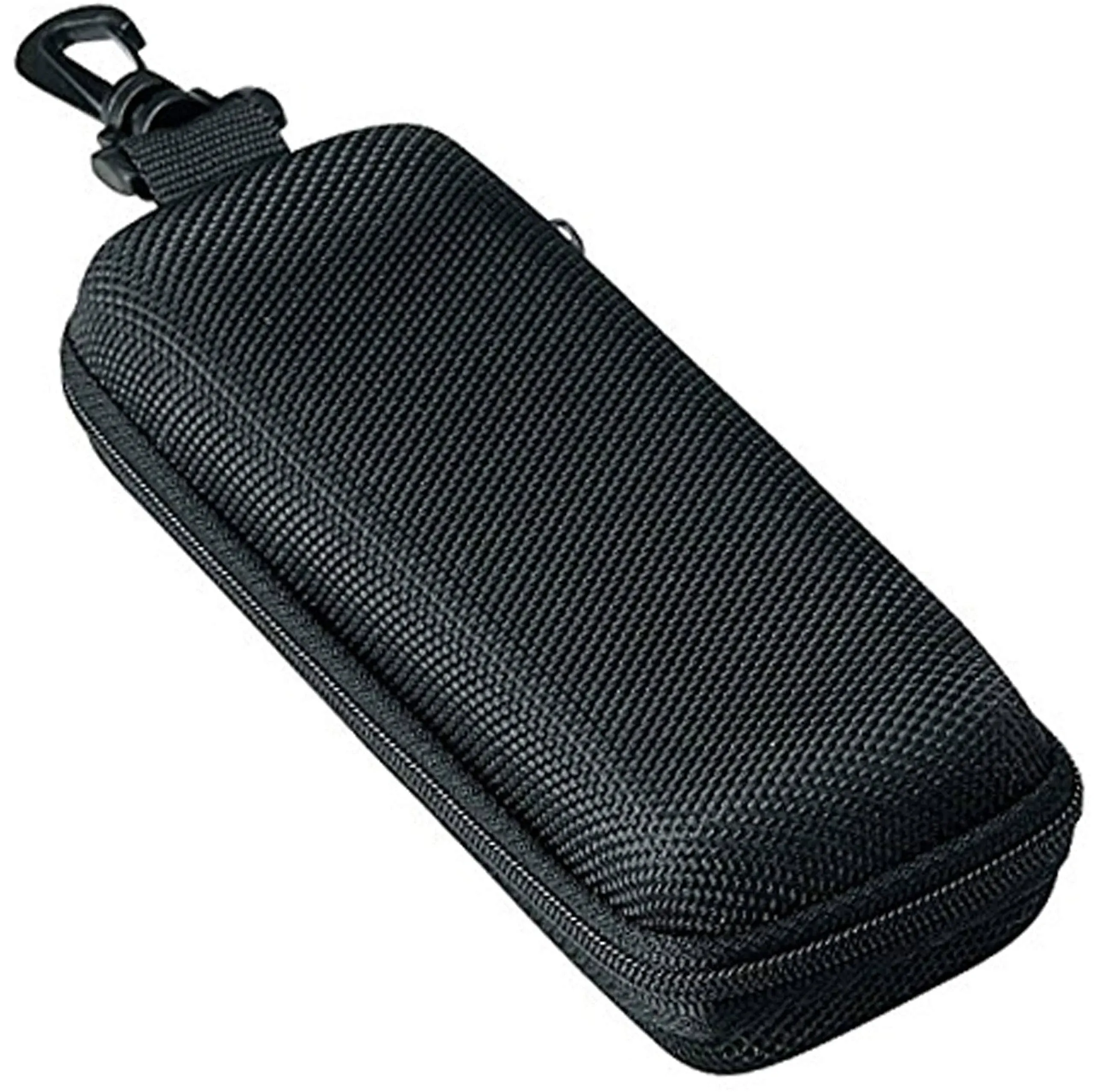 M-world Men's Urethane Semi-Hard Glasses Case (W/Zipper Closure & Hook)