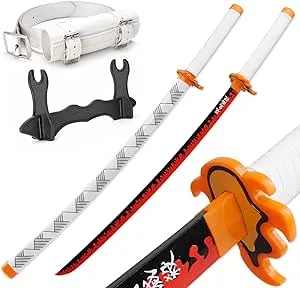 Zisu Demon Katana Sword, About 41 inches, Hashira Pillars & Protagonist Katana for Cosplay Purpose, Anime Original Texture