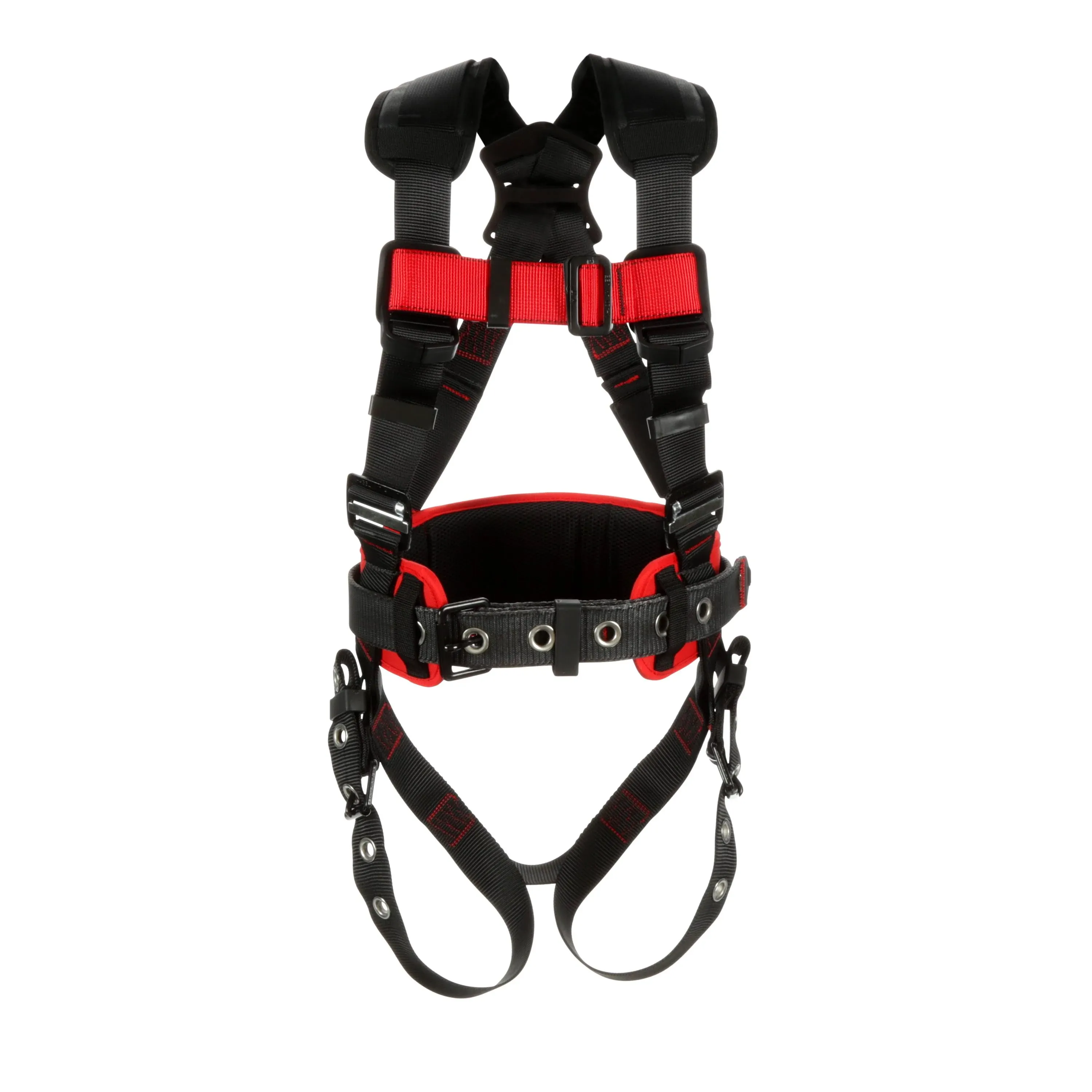 3M Protecta 1191209 Full Body Harness Vest Style M/L Polyester Black/Red