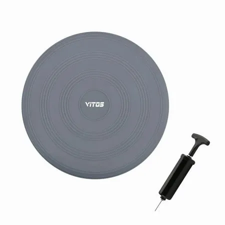 Vitos Inflatable Balance Disc | Fitness Core Stability Trainer Wiggle Pad for ...