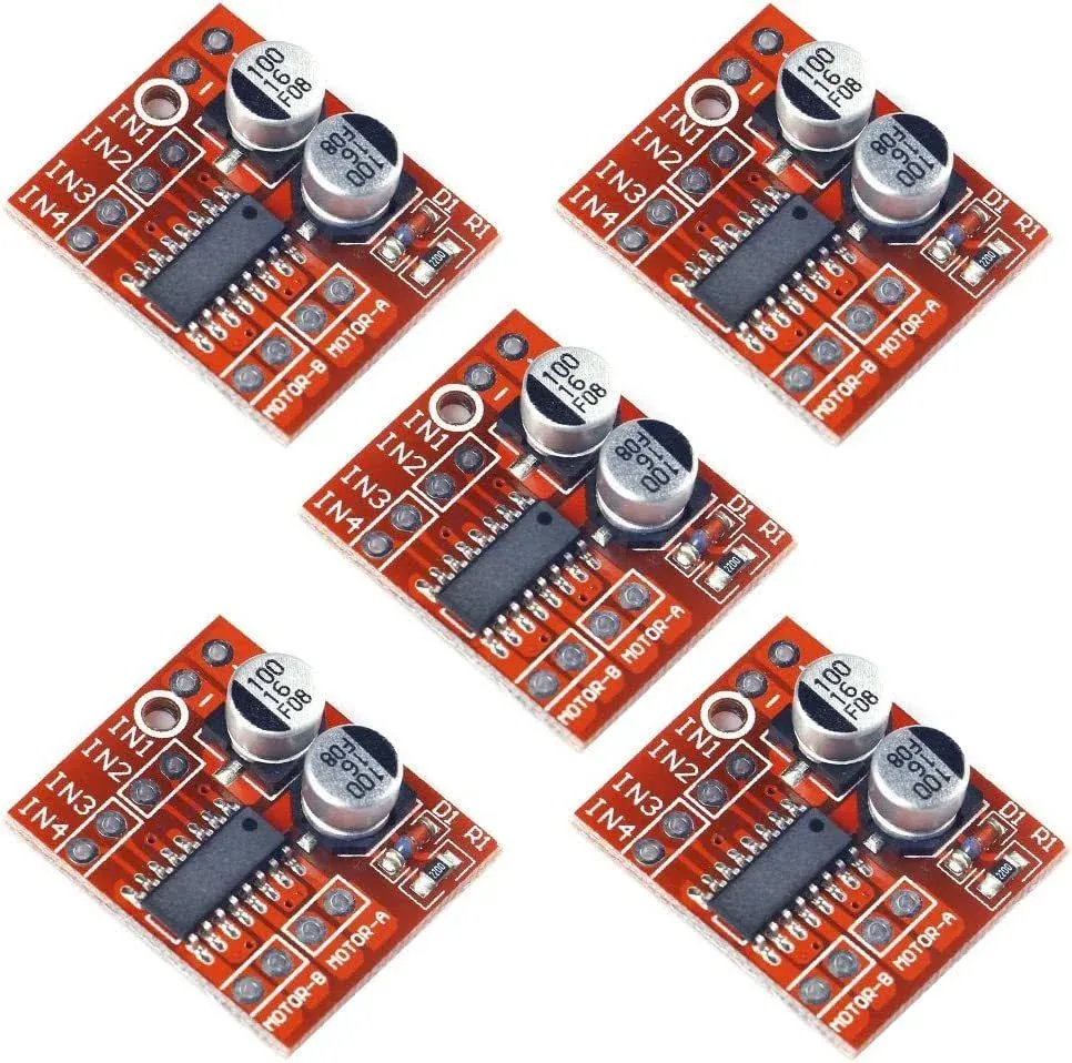 Aideepen 5pcs Dual H-Bridge DC Stepper 1.5A 2 Way DC Motor Driver Module Repl...