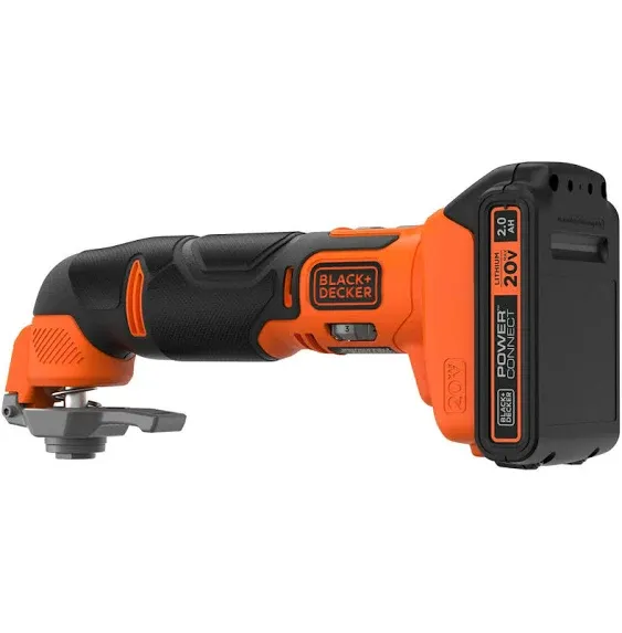 BLACK+DECKER 20V MAX Multi Tool, Oscillating Tool Kit, 6-Speed, Quick Blade Change For Multi-Tool Needs, Cordless (BDCOS20D1K)