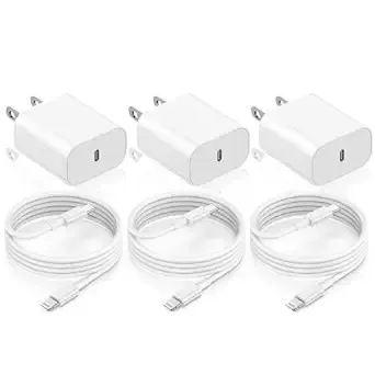 iPhone Charger Fast Charging 6ft Apple MFi Certified,20W PD USB C Wall Charger Block with USB-C to Lightning Cable Cord for iPhone 14/13/12/11 Pro Max Mini Plus iPad AirPods