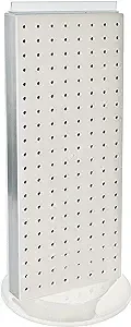 Azar Displays Revolving Pegboard Counter Unit 700508-WHT