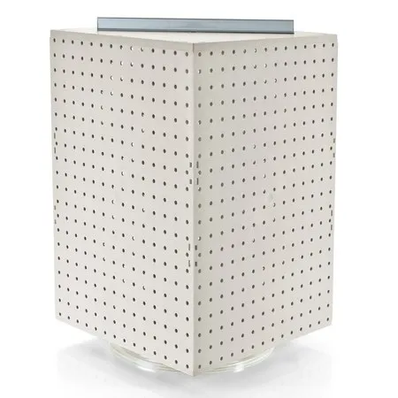 Four-Sided Revolving 14"W x 20"H Pegboard Counter Display