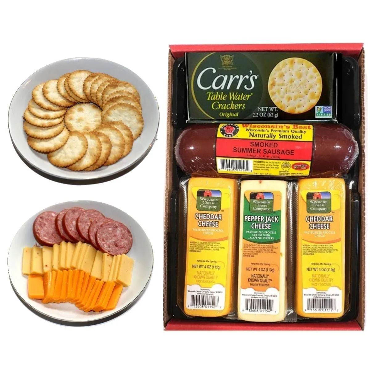 Wisconsin&#039;s Best - Cheese, Sausage &amp; Cracker Gift Basket