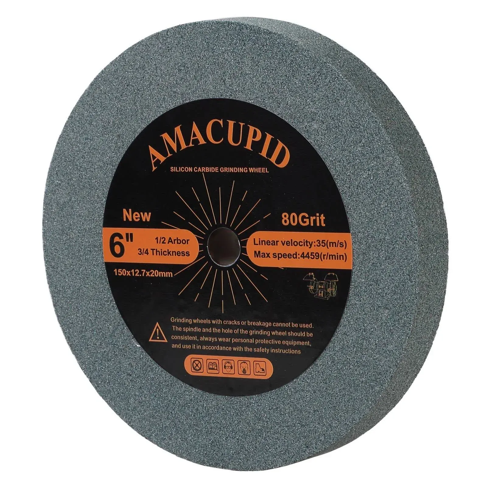 Amacupid Bench Grinding Wheel 6 Inch, for Sharpening Hard Alloy Tools, Products 