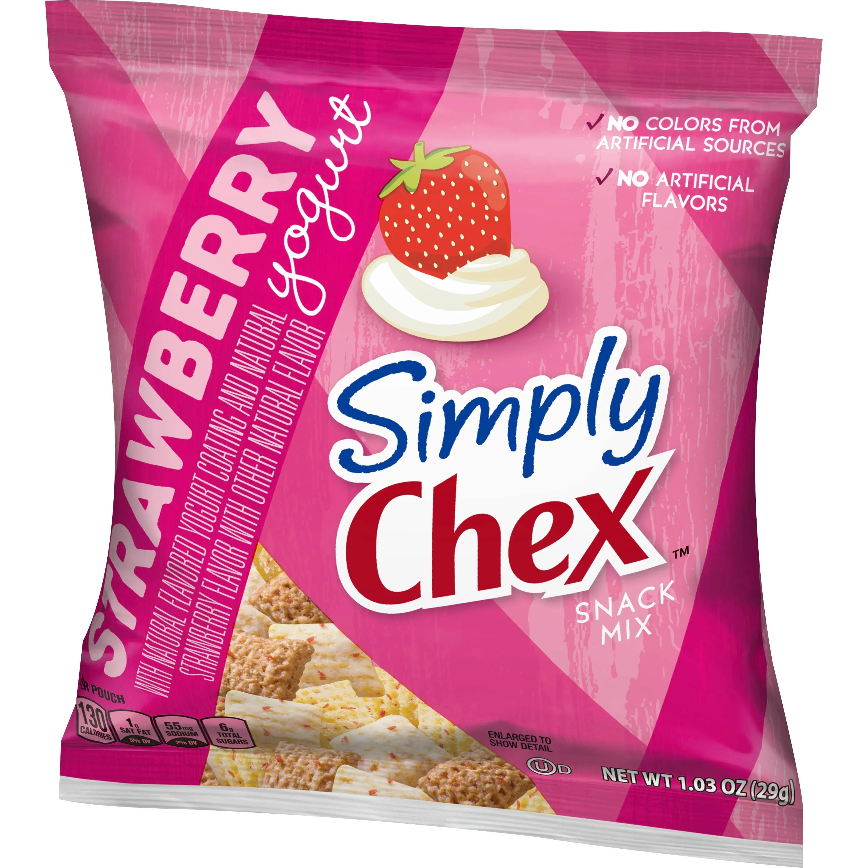 Simply Chex Mix, Strawberry Yogurt, 1.03 Oz (Pack of 60)