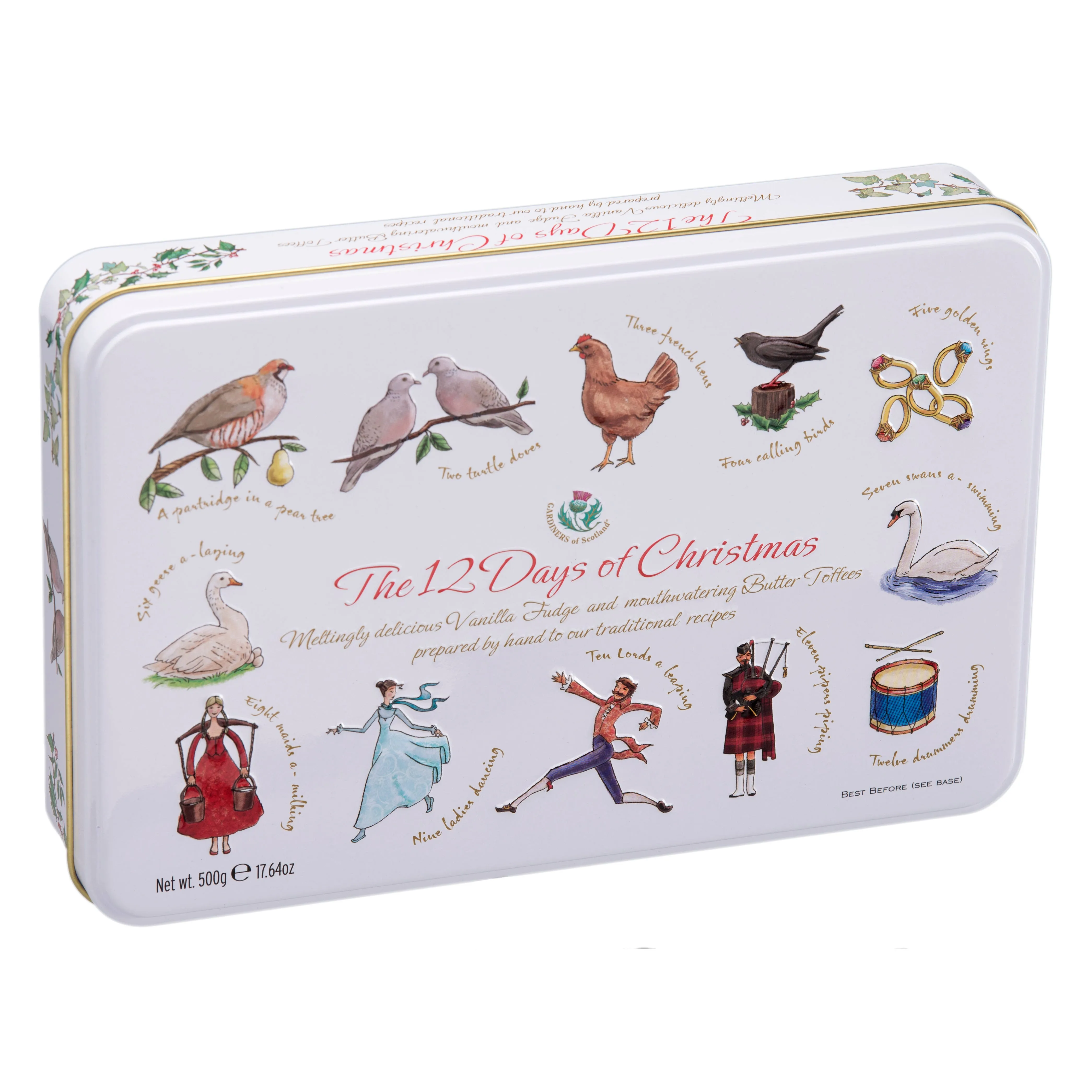 Gardiners of Scotland 12 Days of Christmas Fudge & Toffee Tin