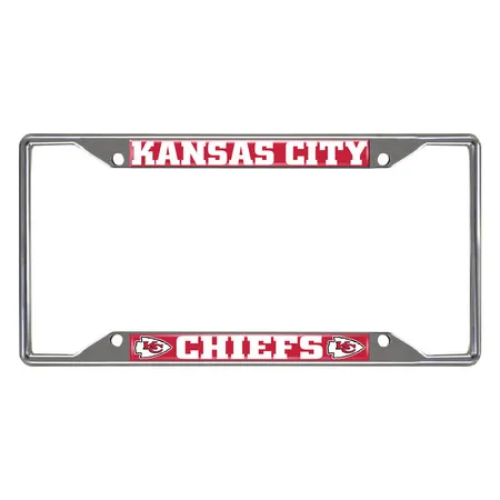 NFL Kansas City Chiefs Metal License Plate Frame