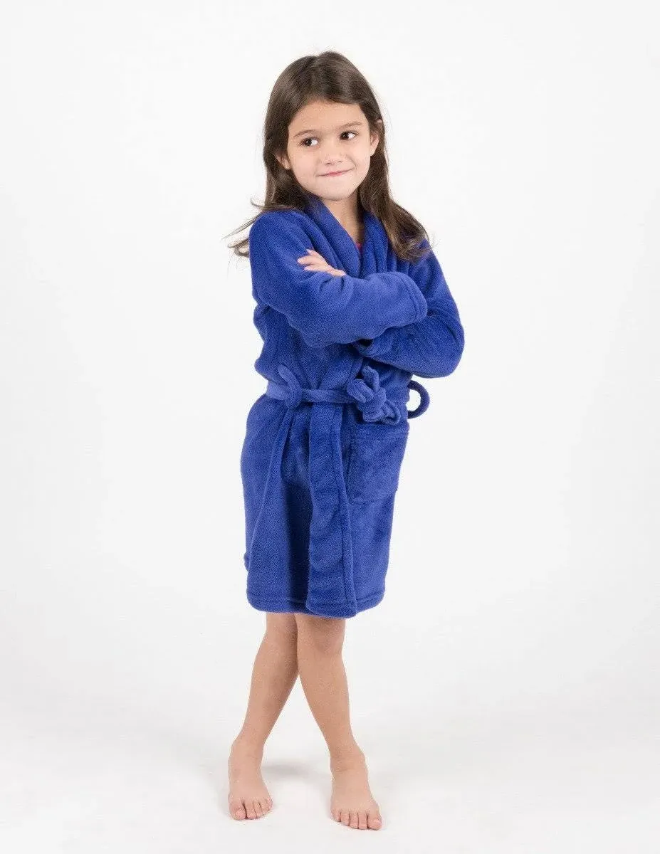 Kids Shawl Collar Fleece Robe