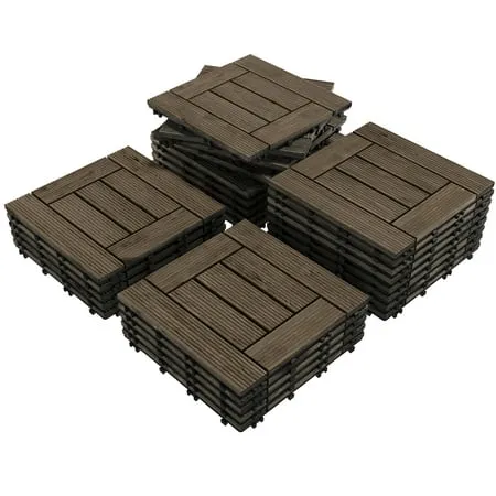 Renwick 12 x 12 Square Wood Flooring Tiles for Deck