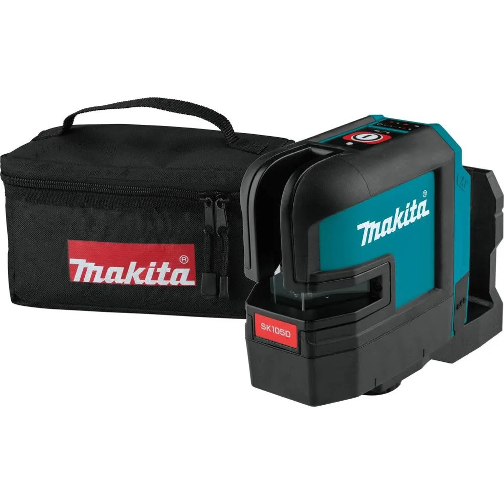 Makita SK105DZ 12V Max CXT Lithium-Ion Cordless Self-Leveling Cross-Line Red Beam Laser (Tool Only)