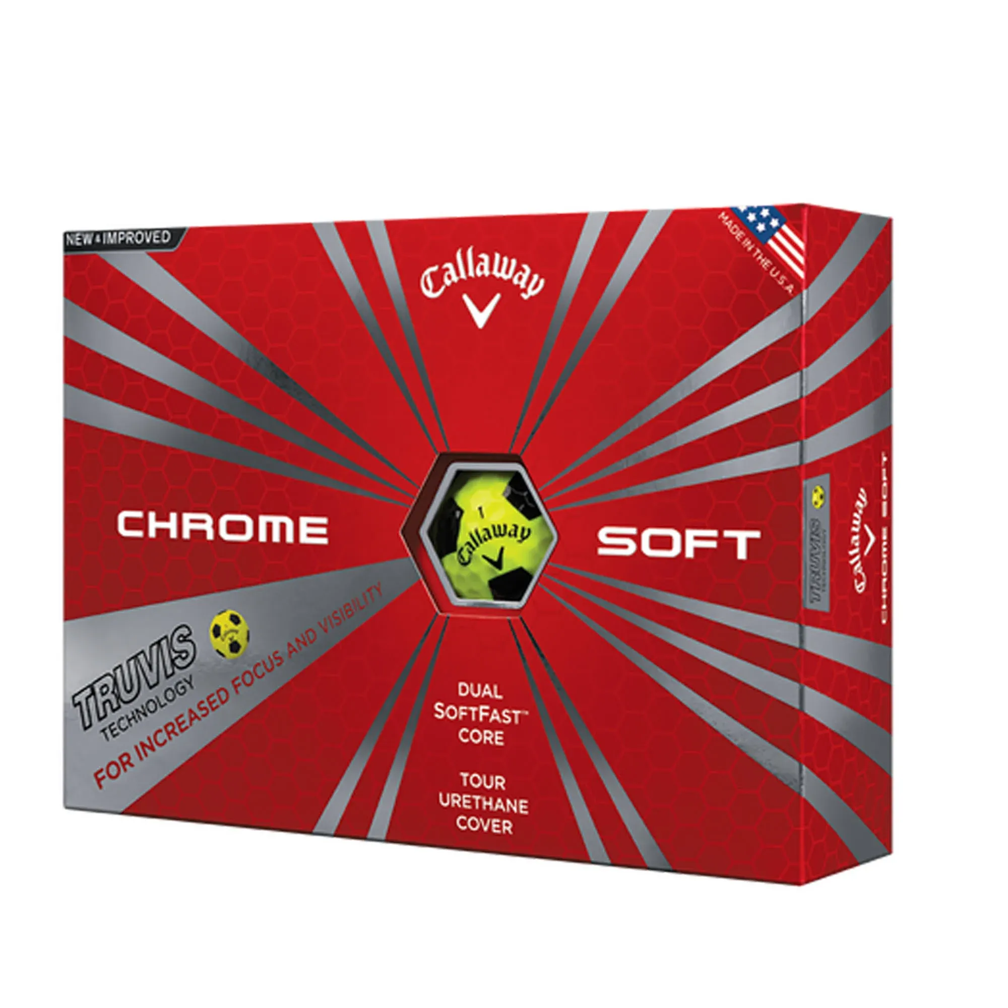 Callaway Chrome Soft Golf Balls, Prior Generation, (One Dozen)