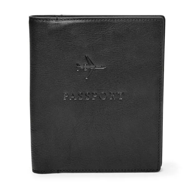  Fossil Leather RFID Passport Case MLG0358001