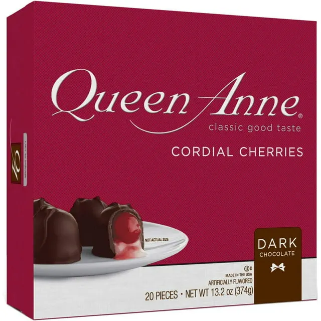 Queen Anne Cordial Cherries Dark Chocolate - 13.2 oz