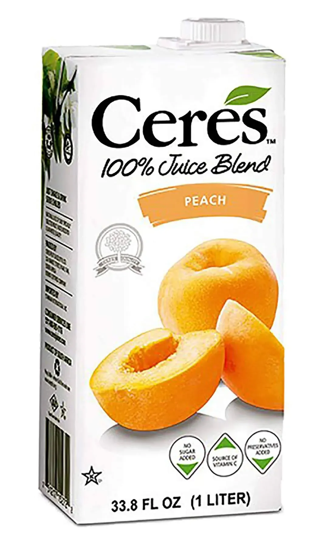 Ceres 100% All Natural Pure Fruit Juice Blend - Delicious Peach Edition - Rich in ...