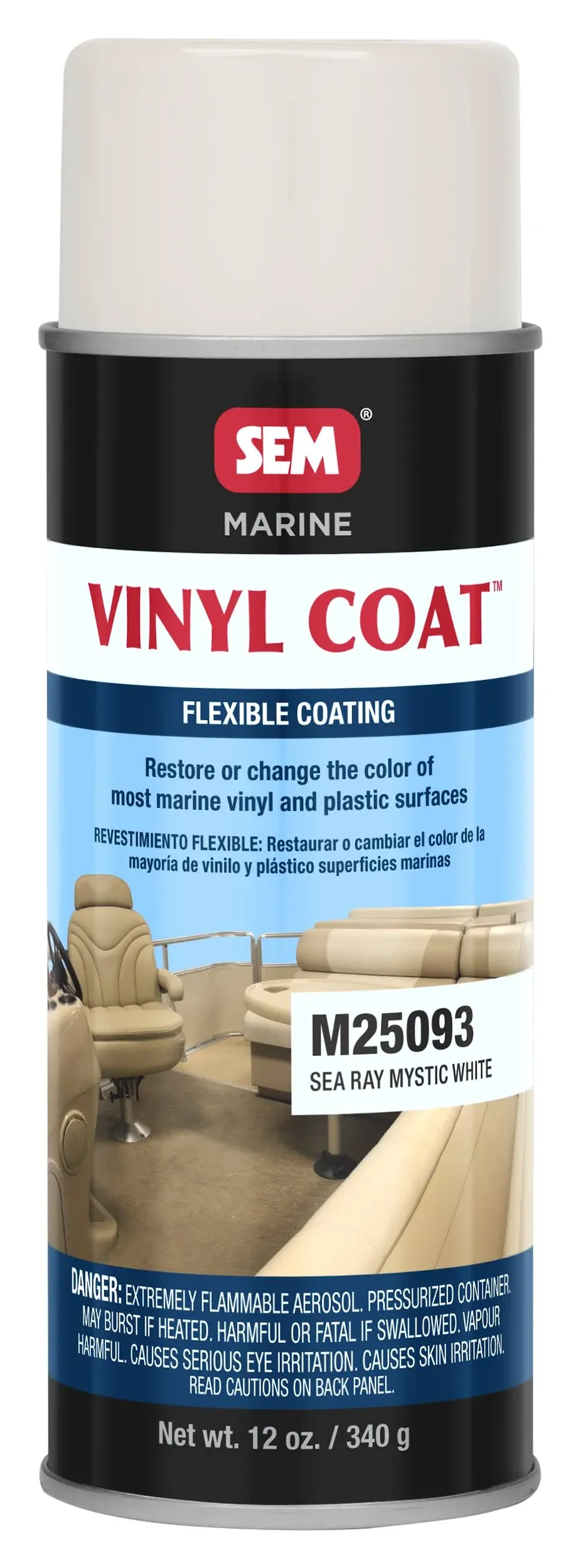 SEM M25083 Vinyl Coat Carver White 12oz