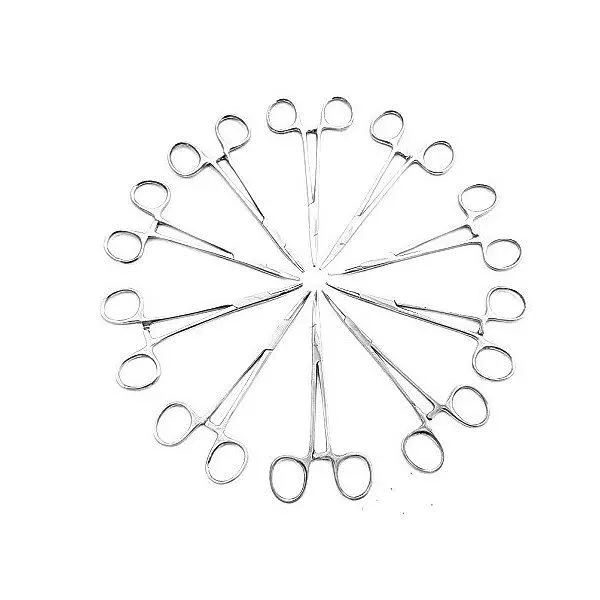 Surgicalonline (Lot of 10) Mosquito Hemostat Locking Forceps 5 Curved & 5 ...