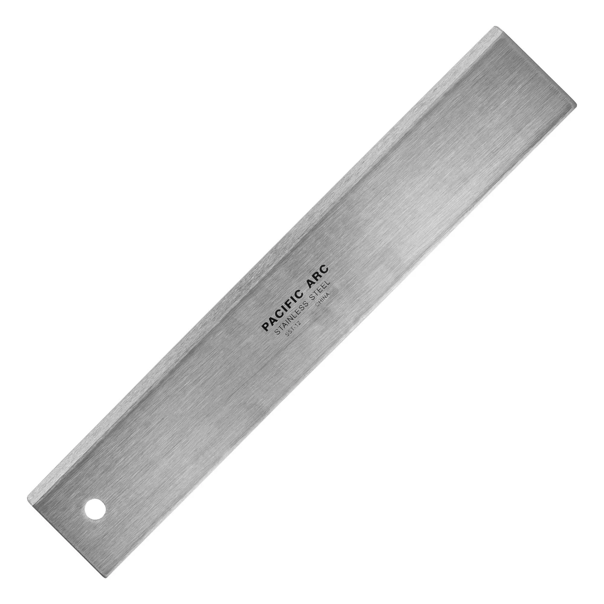 12&#034; Straight Edge Stainless Steel 0.09&#034; Thick Steel Heavy