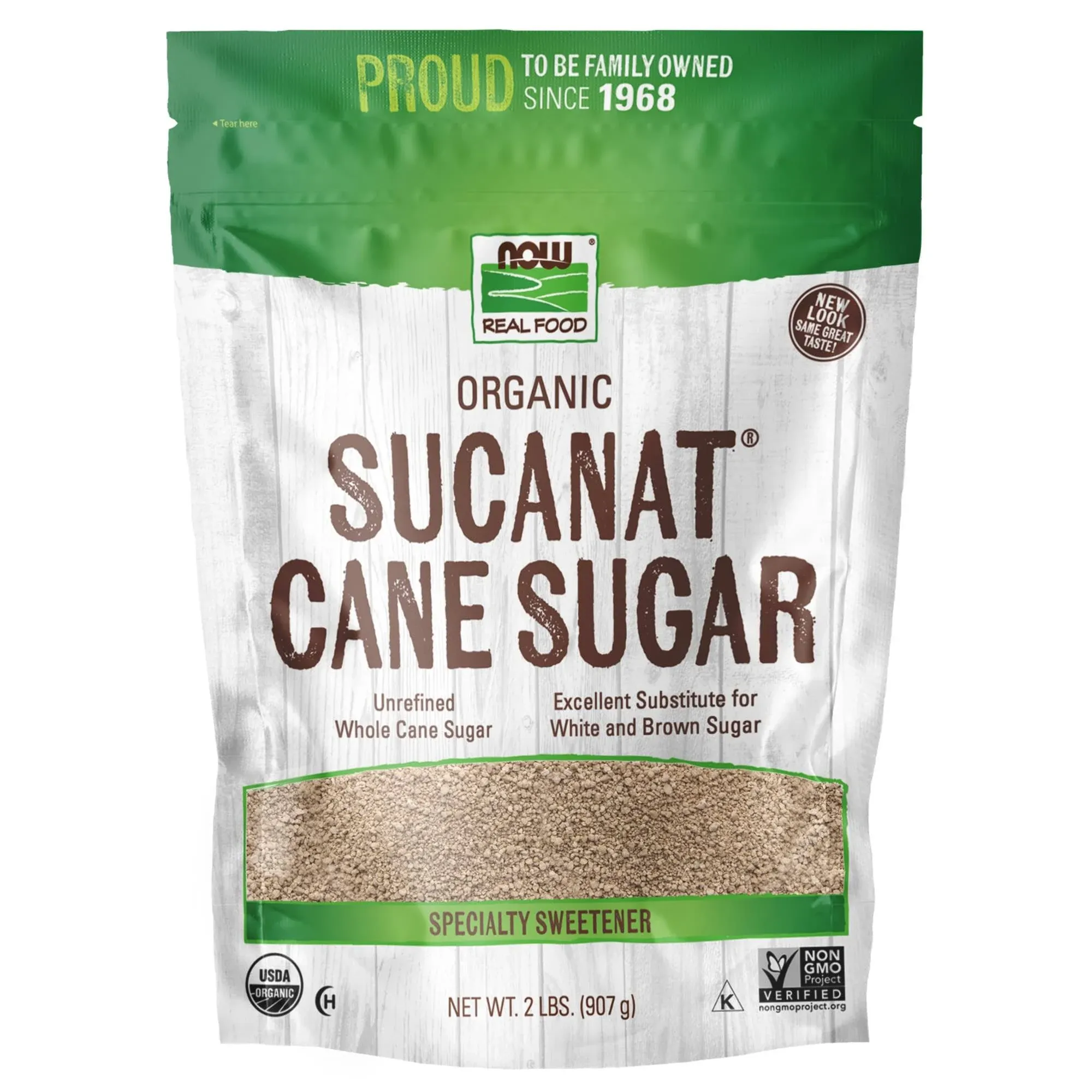 Now Natural Foods Sucanat Cane Sugar