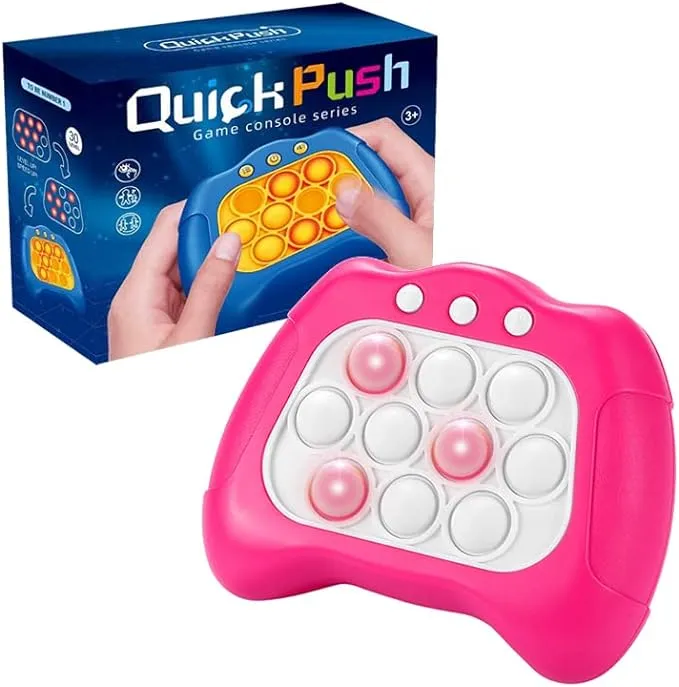 Pop Quick Push Bubble Fidget Stress Relief Toy Game Console Series Toys for Kids