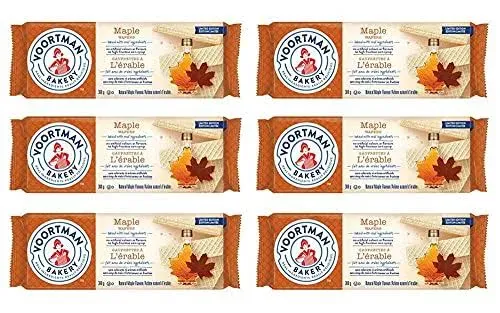 Voortman Maple Wafer Cookies, 300g/10.6 oz., 6-Pack {Imported from Canada}