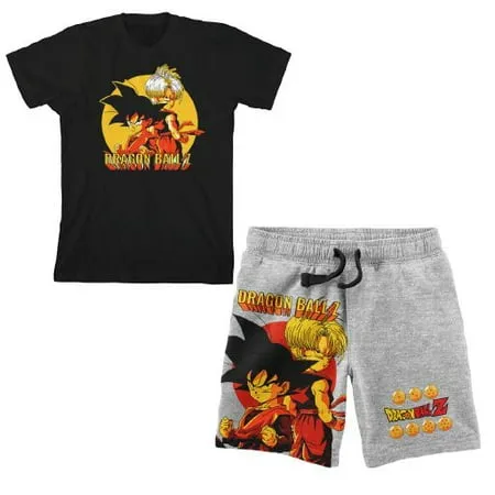 Dragon Ball Z Anime Heroes Boy's Graphic Tee and Shorts Set