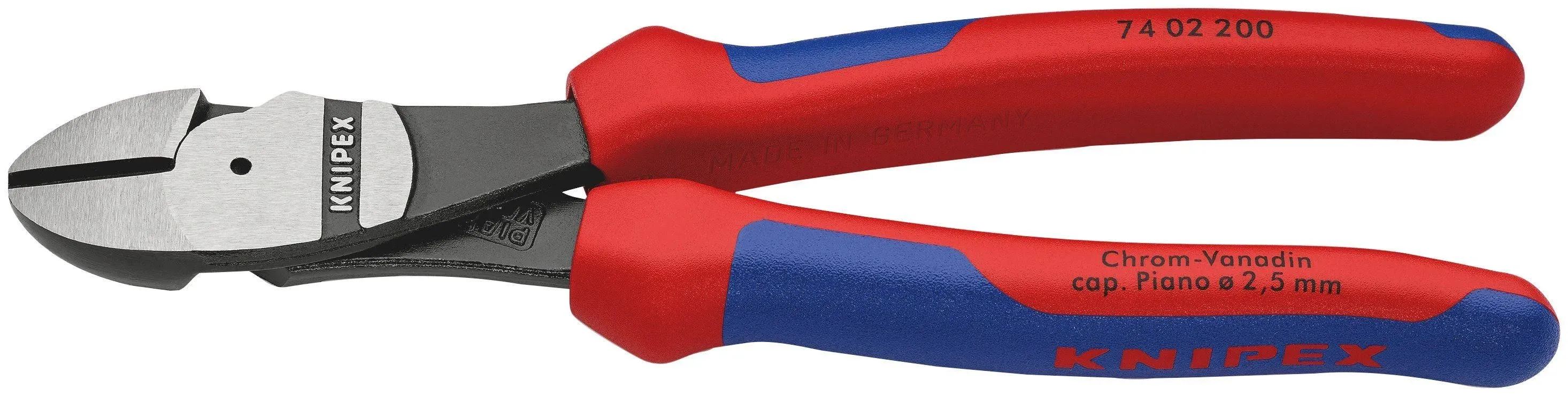 Knipex 8&#034; Diagonal Cutters w Comfort Grips High Leverage Cutting Pliers 7402200