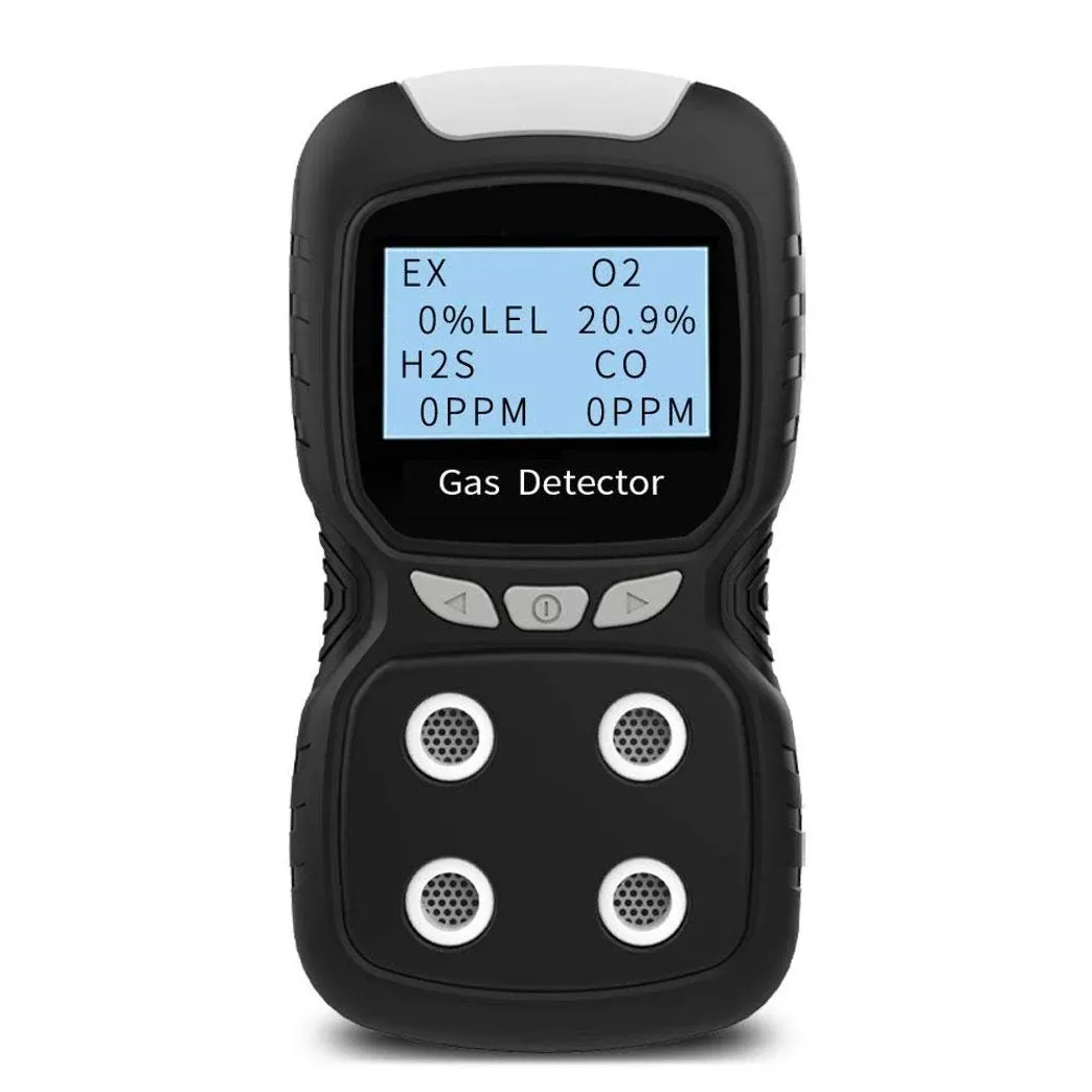 Portable Gas Detector Gas Clip 4-Gas Monitor Meter Tester Analyzer Rechargeable