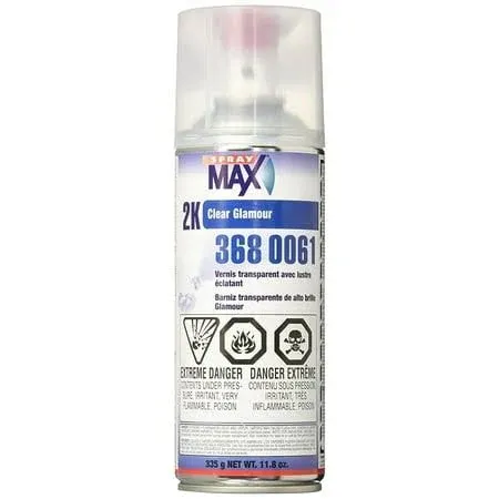 SprayMax 3680061 2K Glamour High Gloss Aerosol Clear