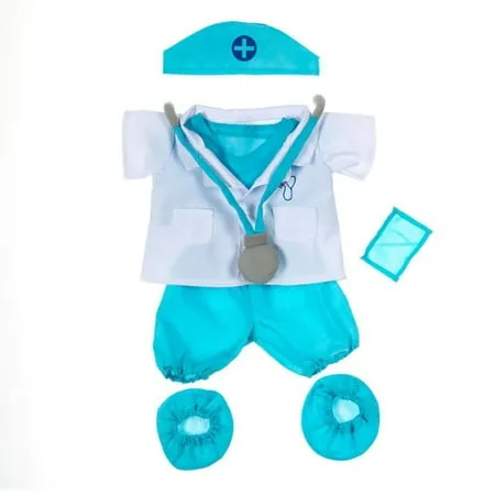 Doctor Outfit Teddy Bear Clothes Fit 14" - 18" Build-A-Bear Vermont Teddy Bears and Make Your Own Stuffed Animals