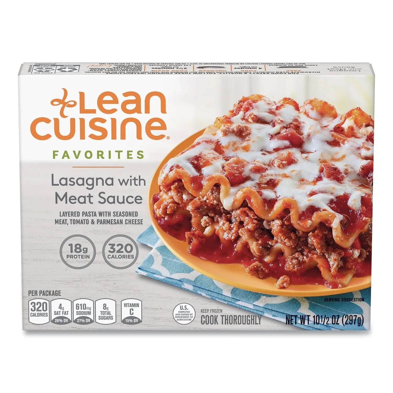 Lean Cuisine Favorites Lasagna with Meat Sauce, 10.5 oz Box, 3 Boxes/Pack