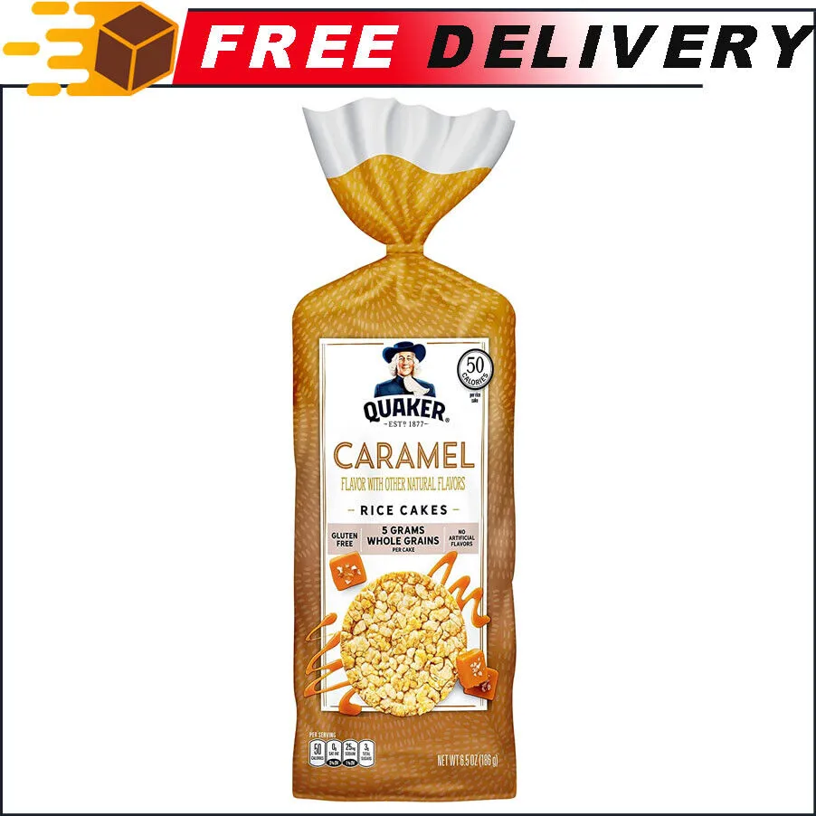 Quaker Rice Cakes, Caramel - 6.5 oz