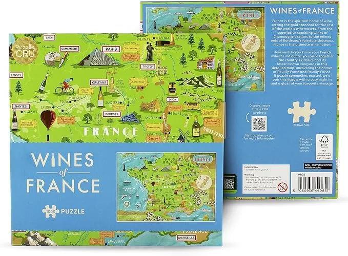 Wines Of France 1000 Piece Puzzle