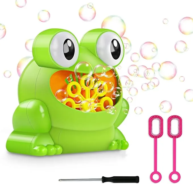 ZGWJ Bubble Machine, Boys Girls Toys Over 500 Bubbles per Minute Durable Automatic Bubble Blower for Bath Parties Wedding Outdoor